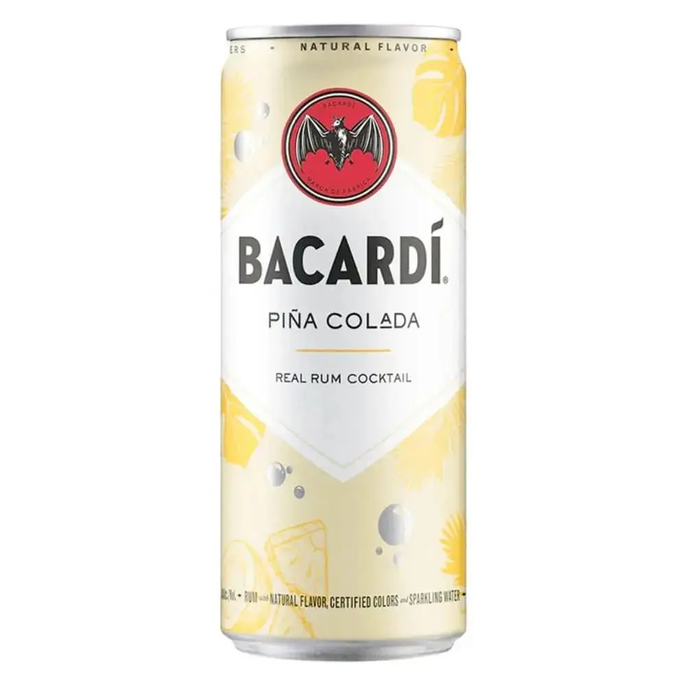 Bacardà Piña Colada Rum Cocktail 4pk