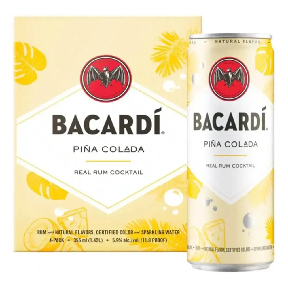 Bacardà Piña Colada Rum Cocktail 4pk - Image 2