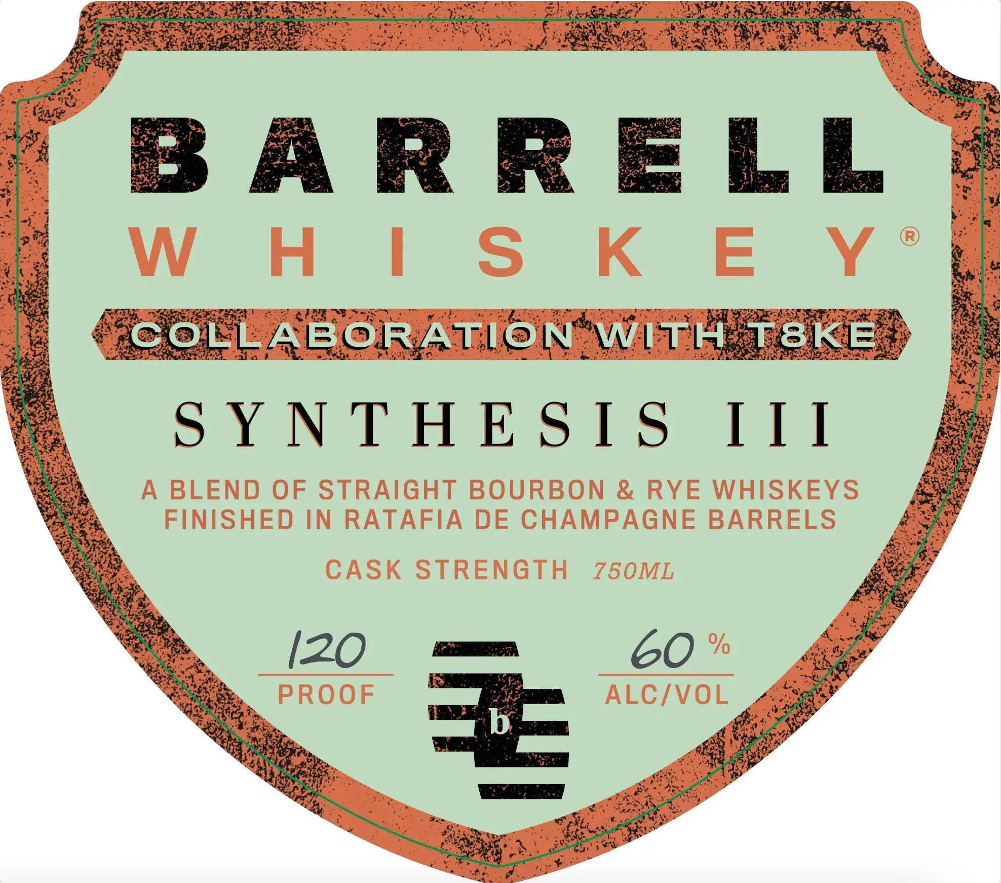 Barrell Whiskey × T8KE Synthesis III – High‑Proof Cask‑Strength Blend of Straight Bourbon & Rye Whiskeys