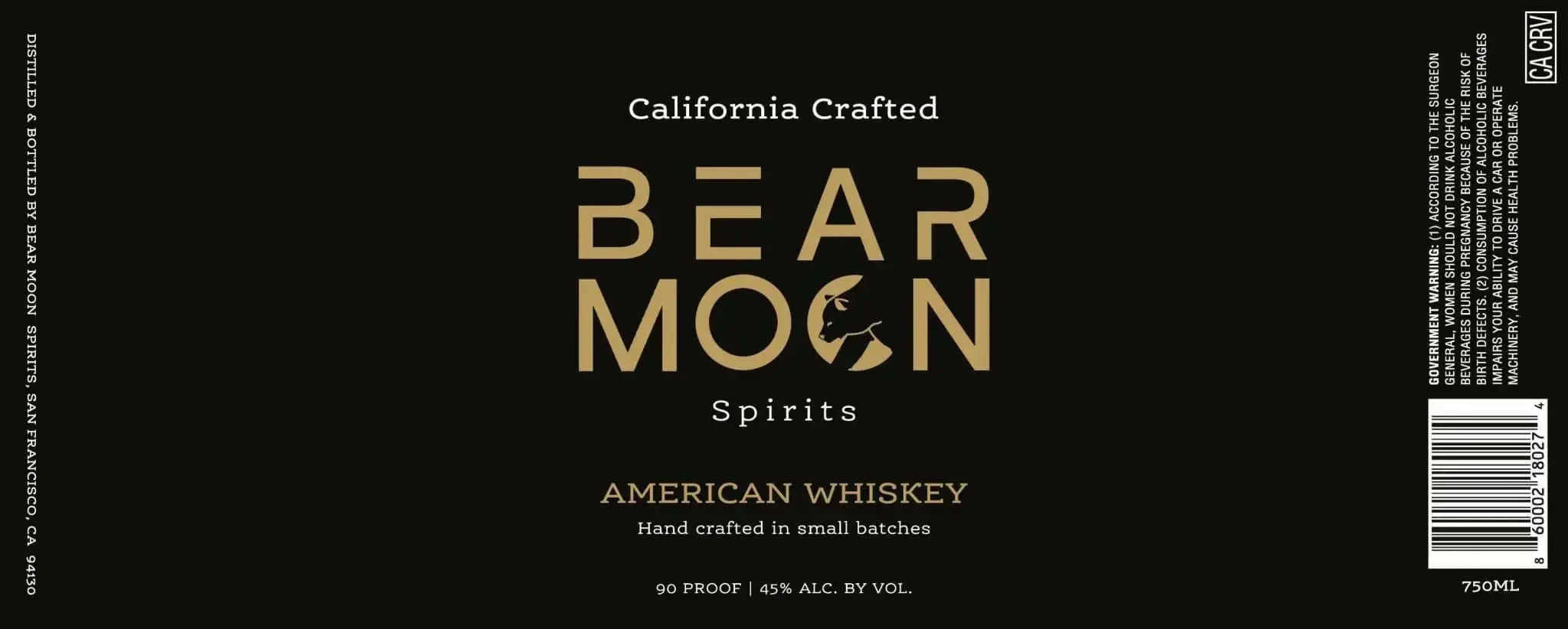 Bear Moon Spirits American Whiskey