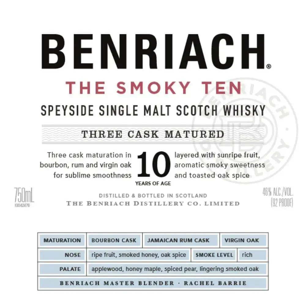 BenRiach The Smoky Ten - Image 2