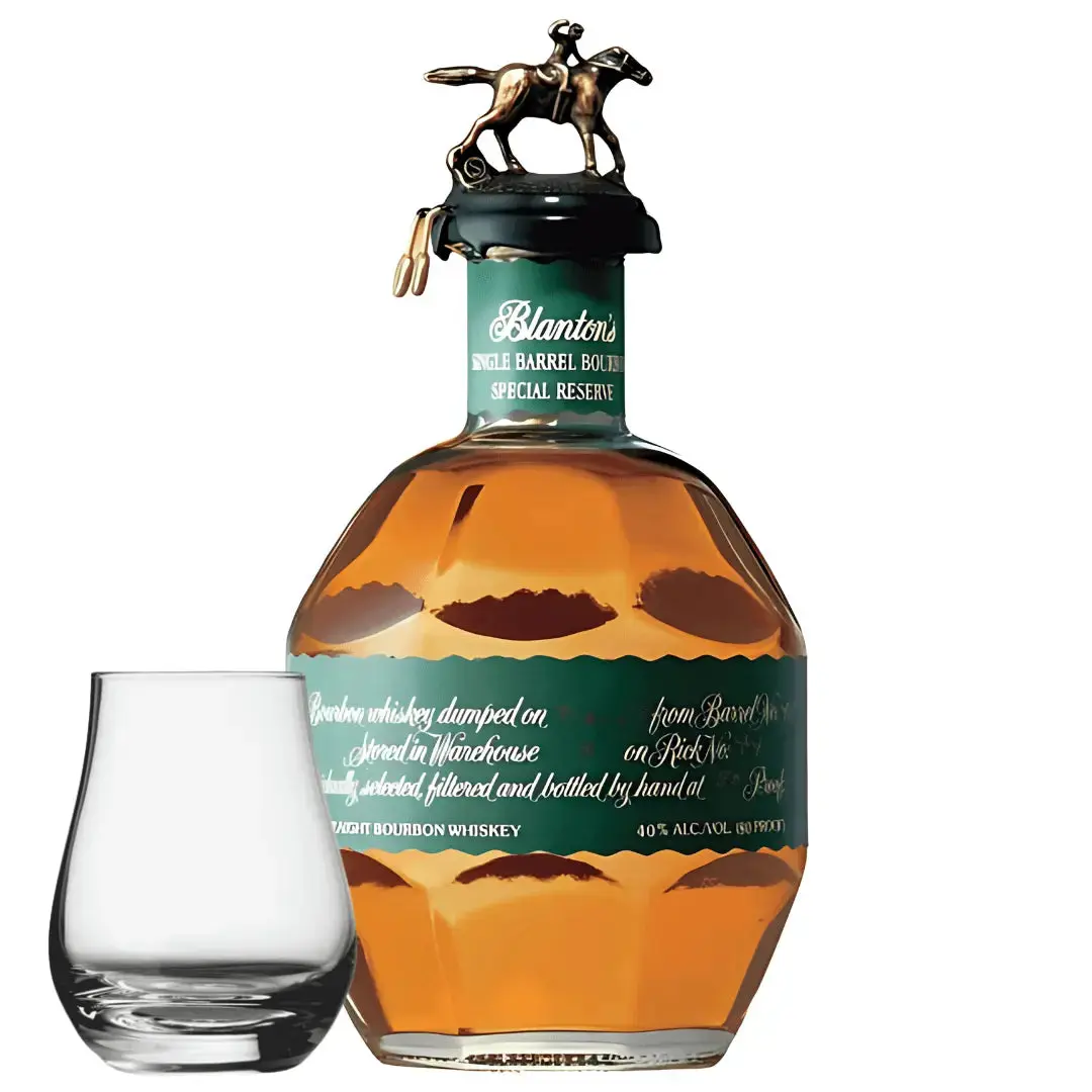 Blantonās Green Label Bourbon 700ml with Spey Dram Glass