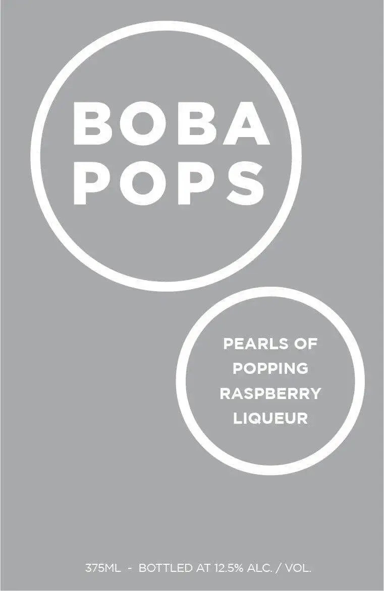 Boba Pops Raspberry Liqueur Pearls of Popping Spirits 375mL