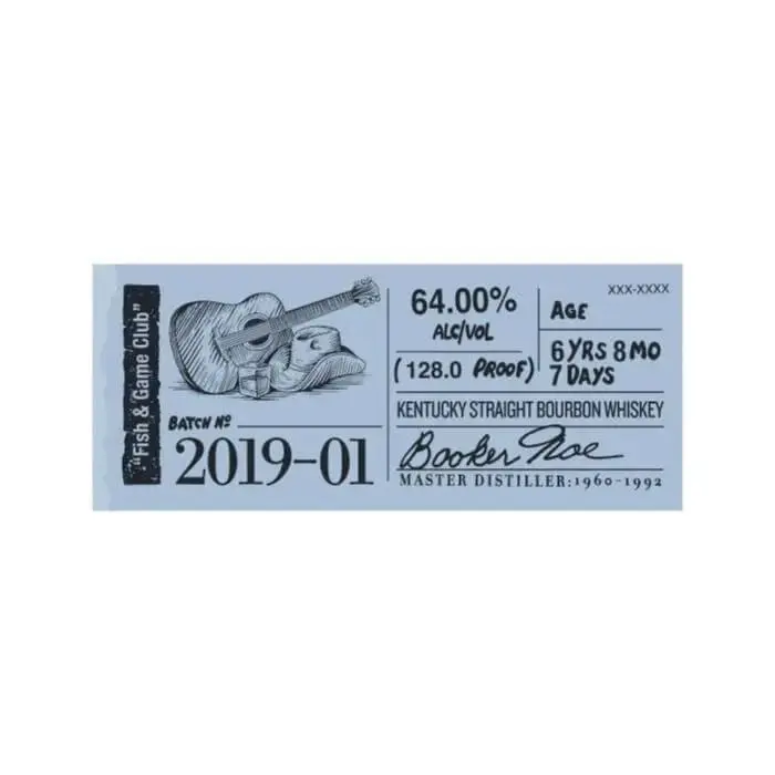 Booker's Bourbon 2019-01 âFish & Game Clubâ