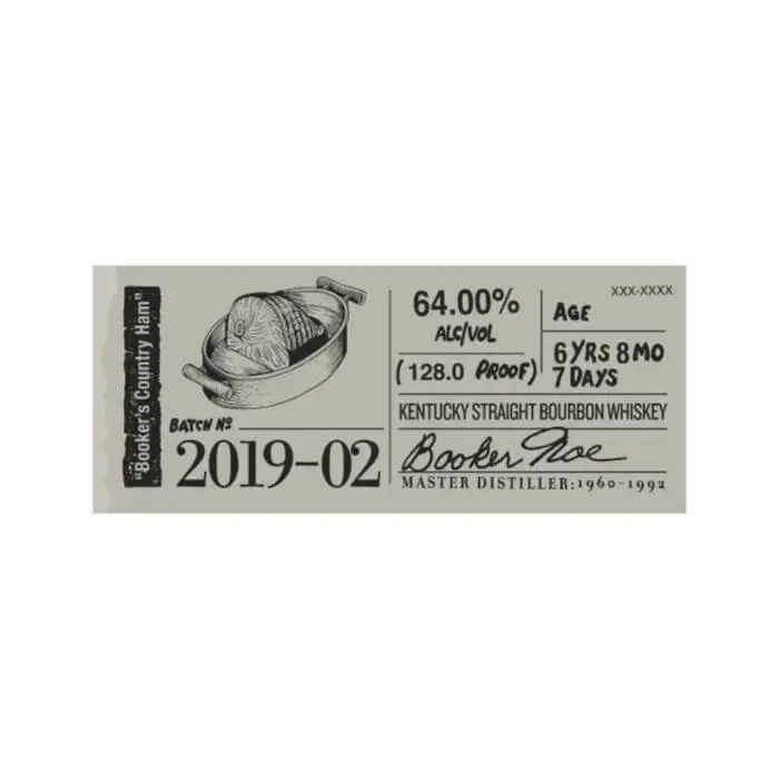 Booker's Bourbon 2019-03 “Booker's Country Ham”
