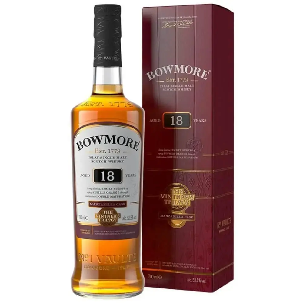 Bowmore Vintnerās Trilogy: 18 Year Old Double Matured Manzanilla