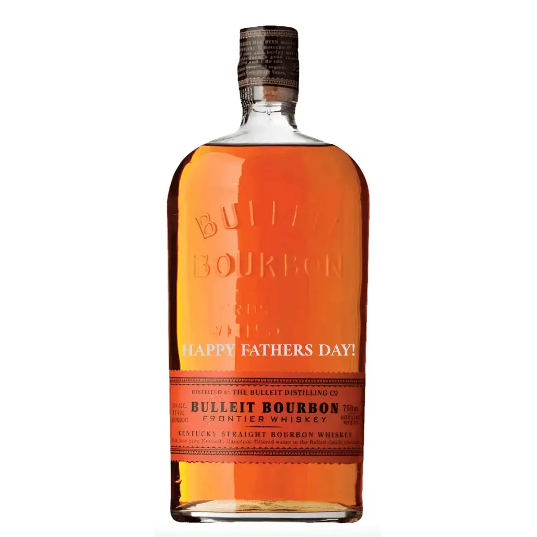 Bulleit Bourbon "HAPPY FATHERS DAY!" Engraved Bottle