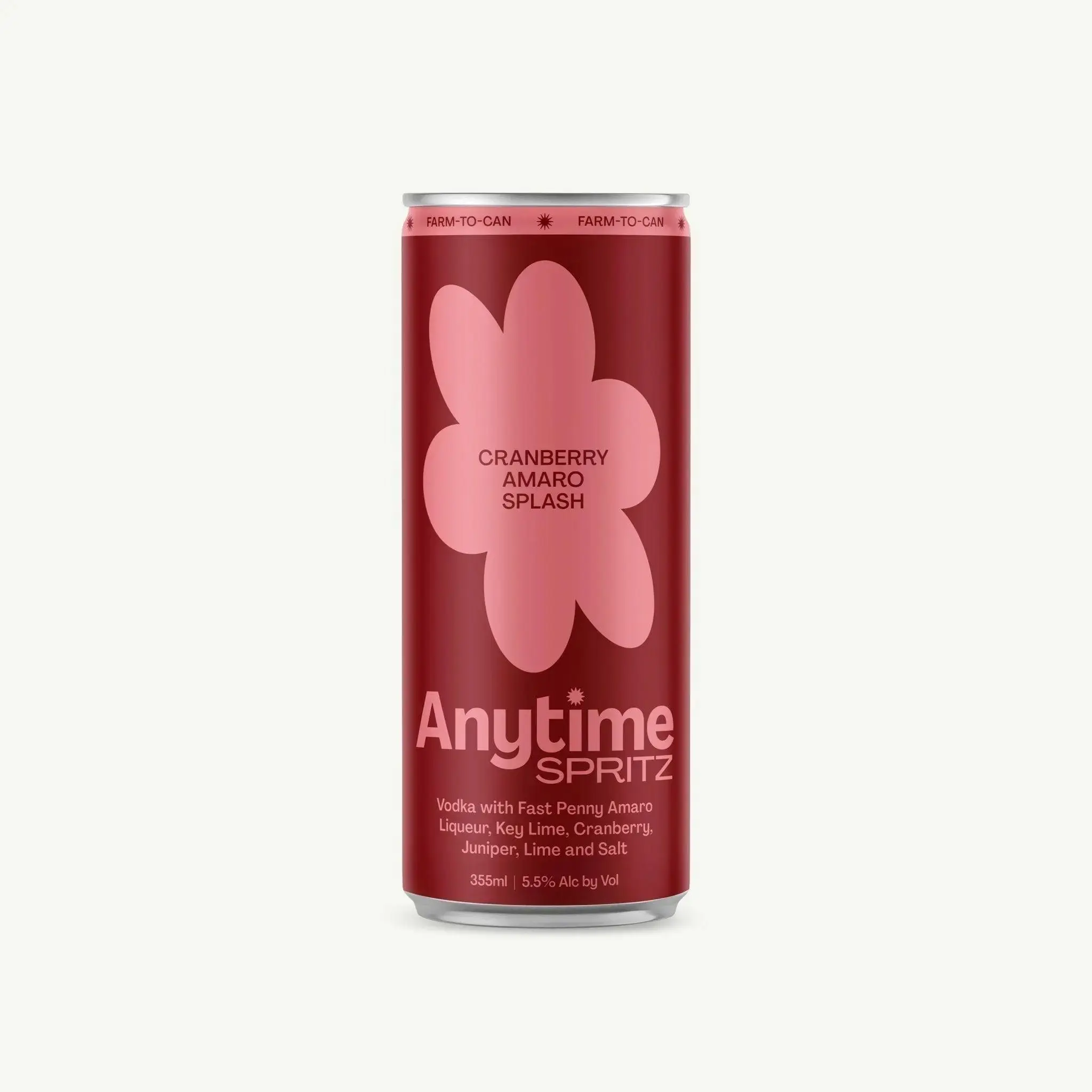 Anytime Spritz Cranberry Amaro Splash