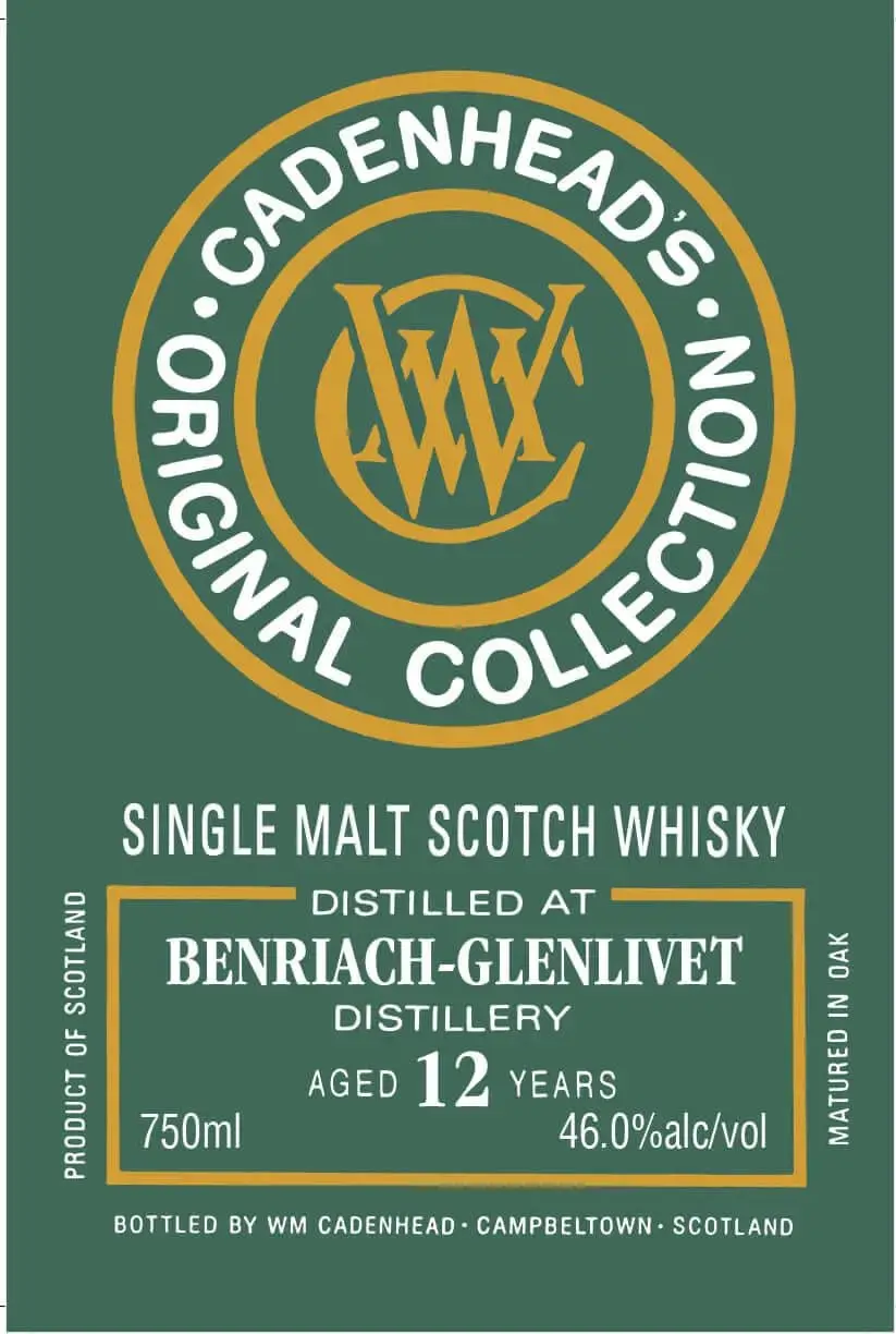 Cadenhead's Original Collection Benriach-Glenlivet 12 Year - Image 2