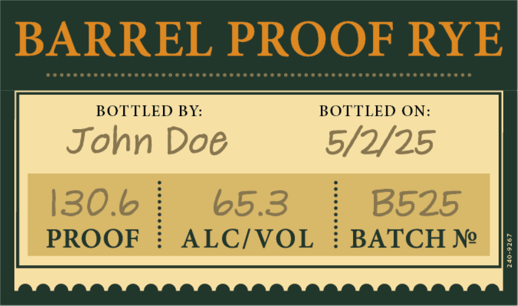 Elijah Craig Barrel Proof Rye Batch B525 130.6 Proof