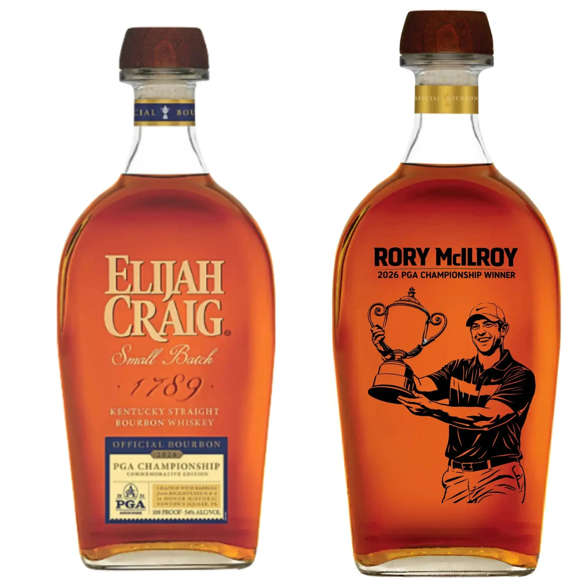 Elijah Craig Small Batch 2026 PGA Championship Rory McIlroy Winner Etched Edition