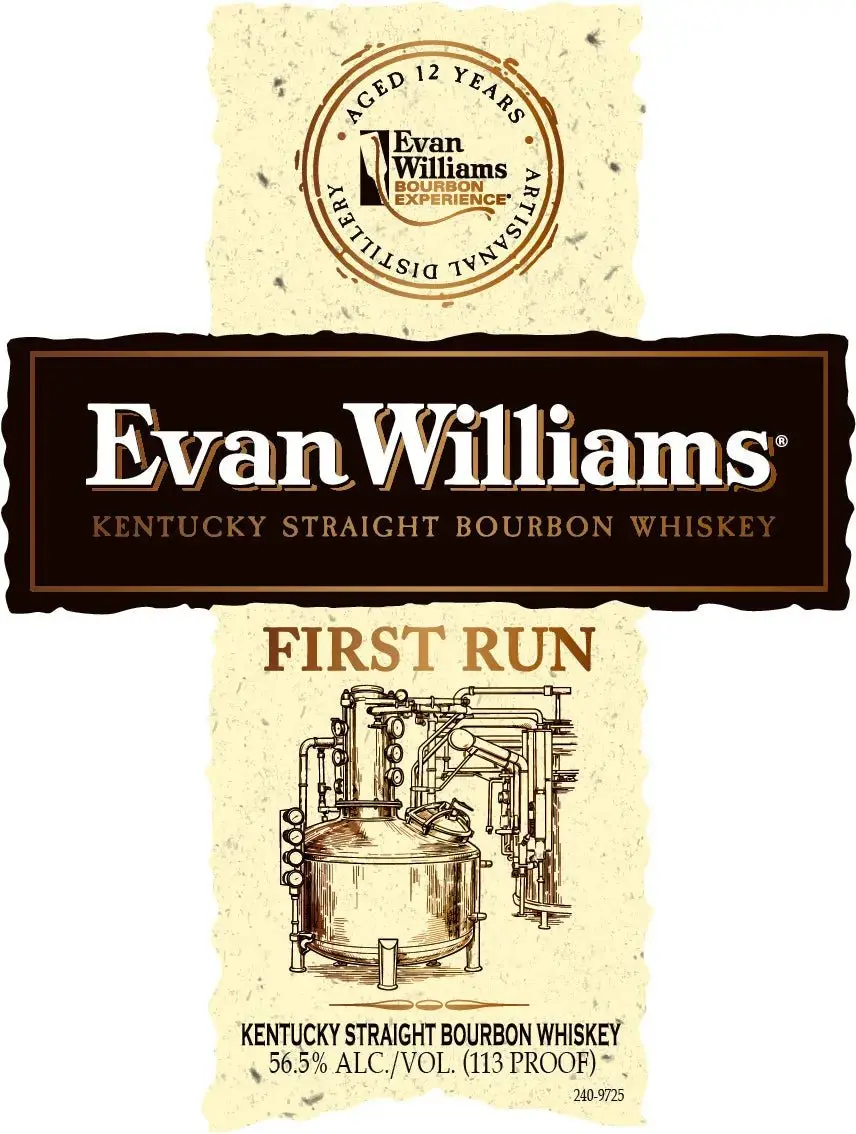 Evan Williams First Run 12 Year Kentucky Straight Bourbon Whiskey 750mL
