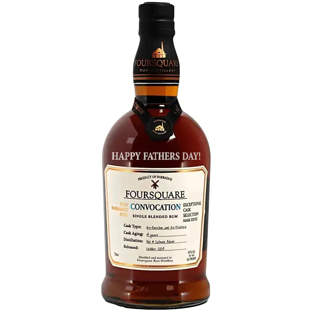 Foursquare Convocation Exceptional Cask Selection Mark XXVIII Rum “HAPPY FATHERS DAY!” Engraved Bottle 2026