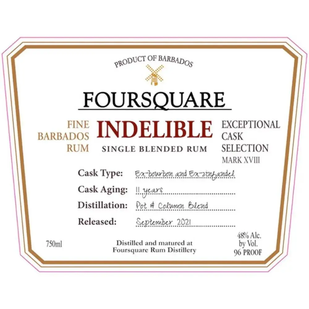 Foursquare Indelible Single Blended Rum