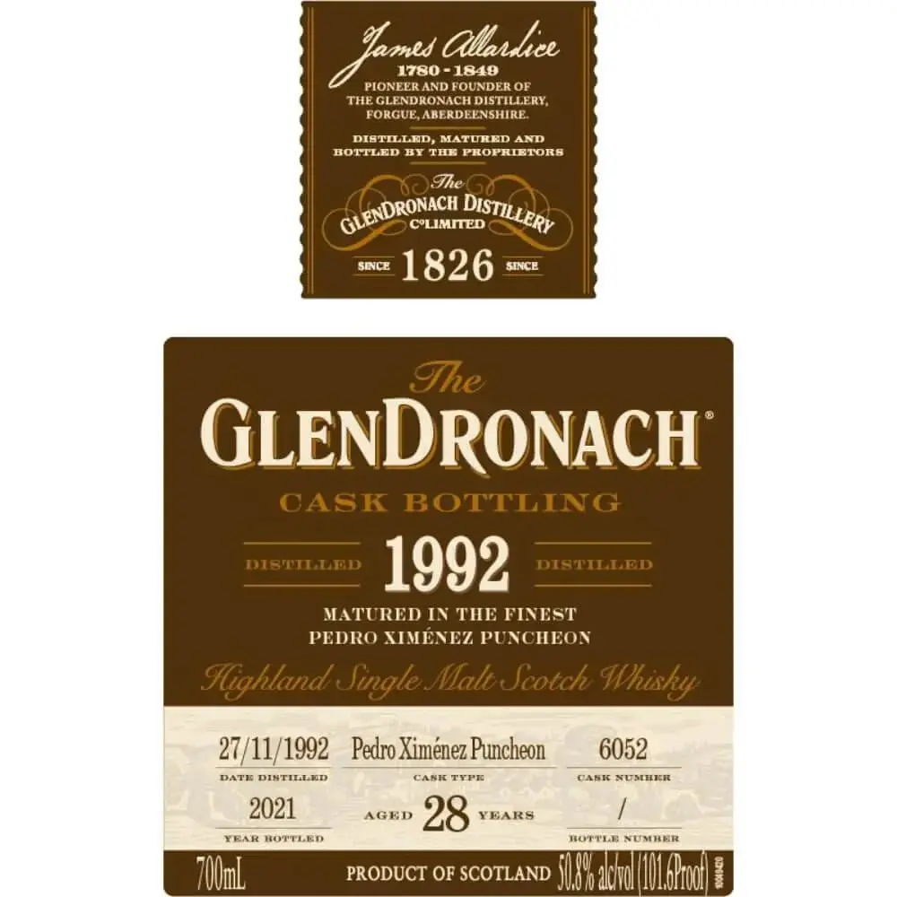 GlenDronach 28 Year Old 1992 Single Cask #6052 - Image 2