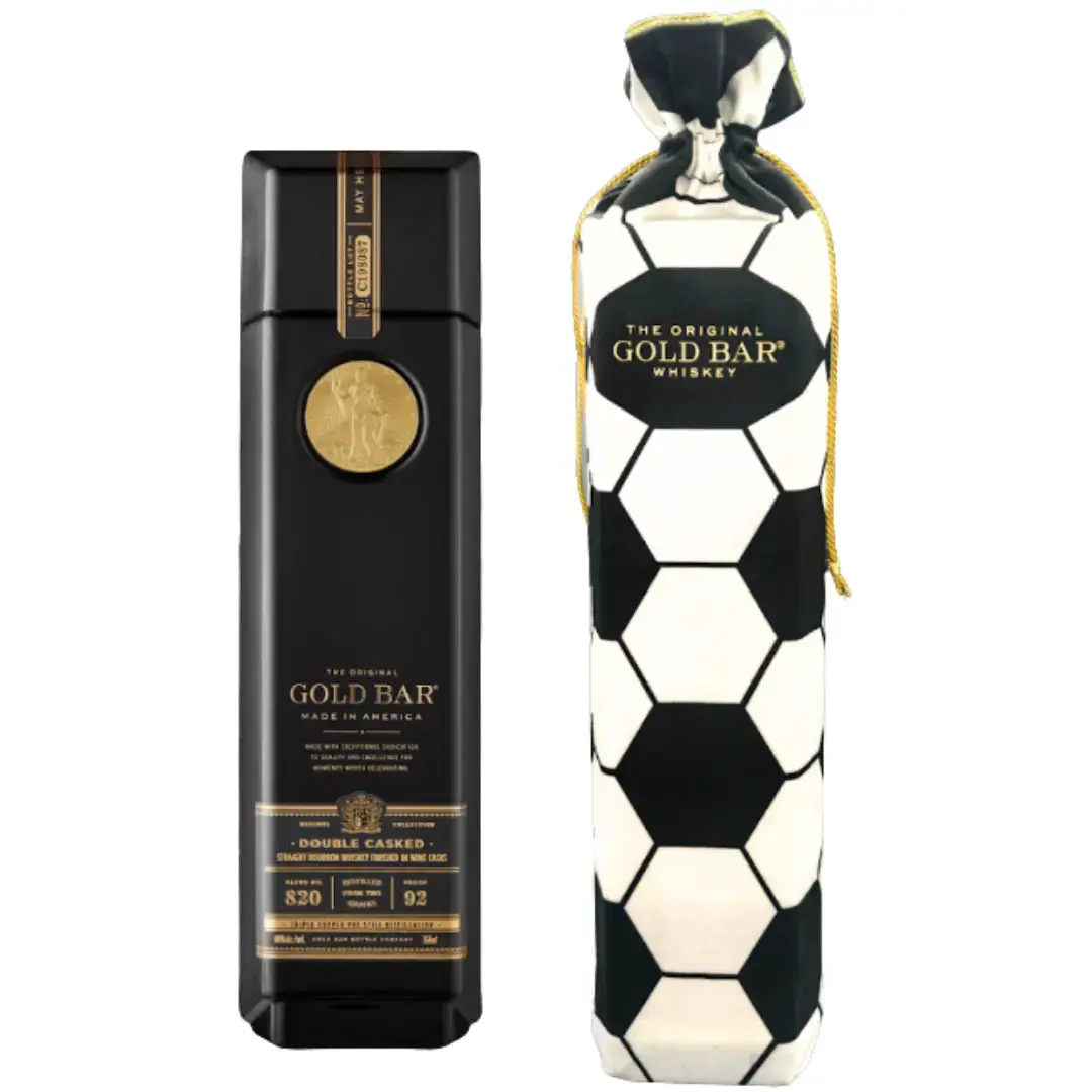Gold Bar Black Double Cask Bourbon Soccer Bag Edition