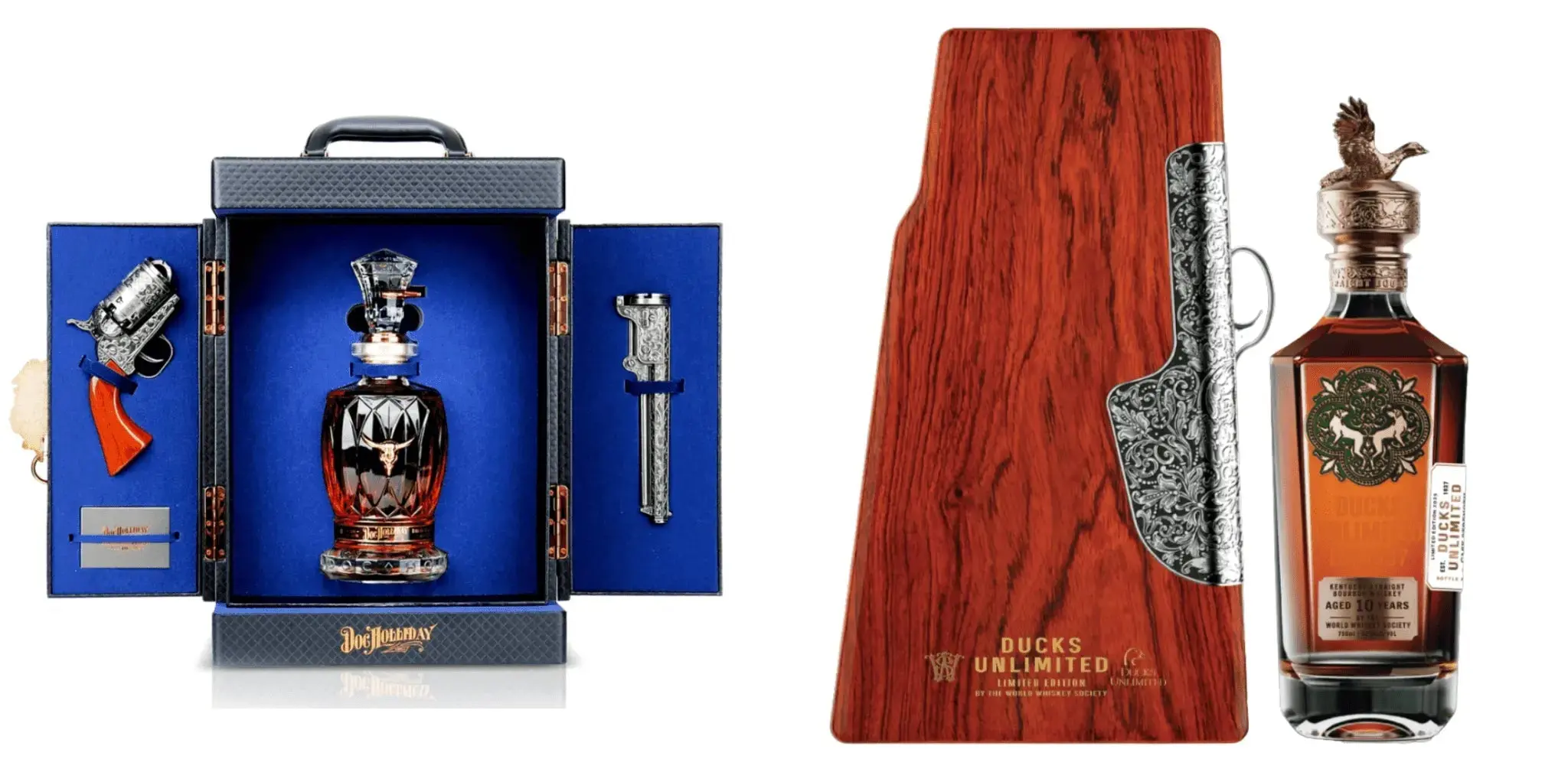 Gun Slinger Bundle â Doc Holliday 10-Year Bourbon Revolver Set & Ducks Unlimited 10-Year Kentucky Bourbon