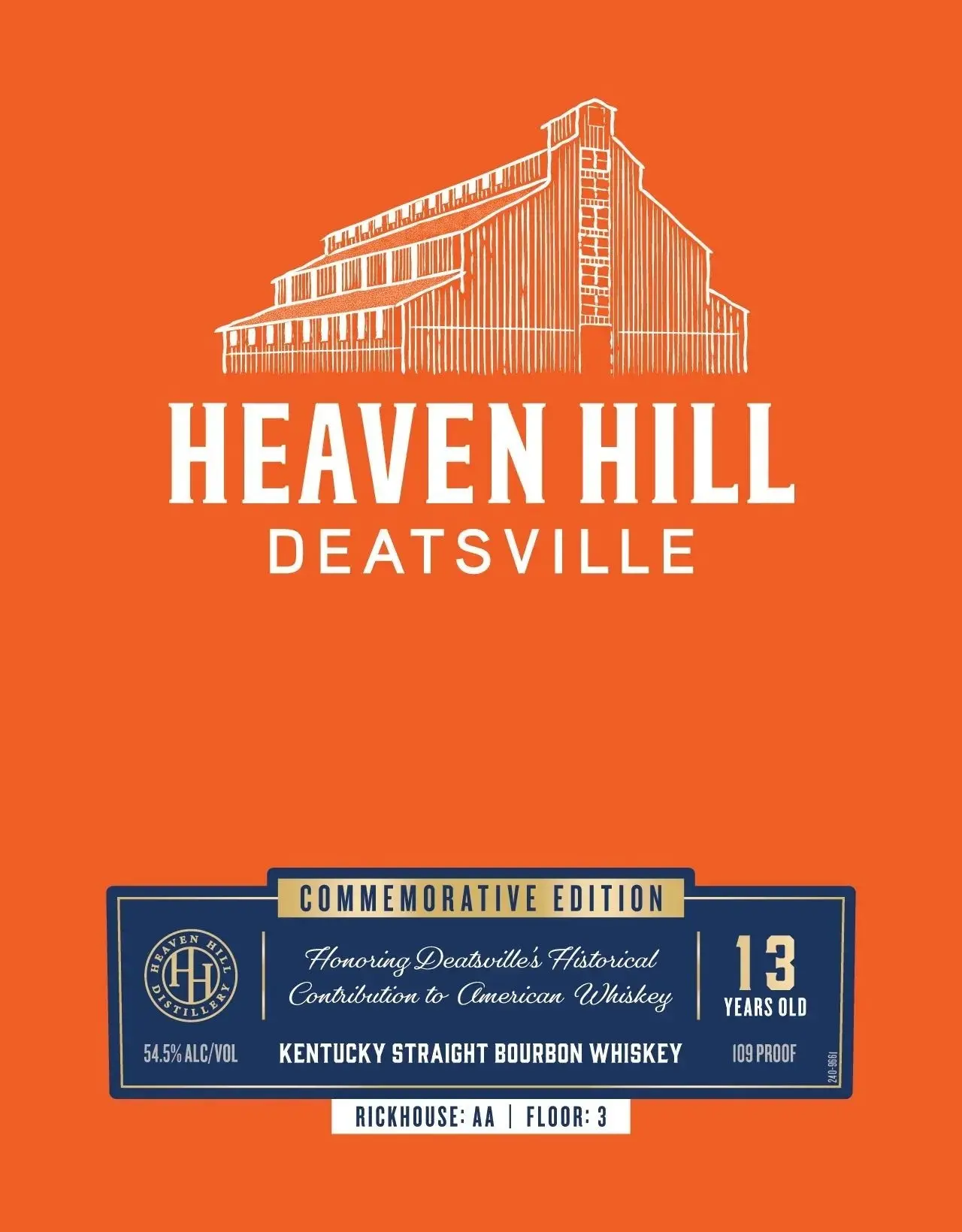 Heaven Hill Deatsville 13 Year Commemorative Edition Kentucky Straight Bourbon - Image 2
