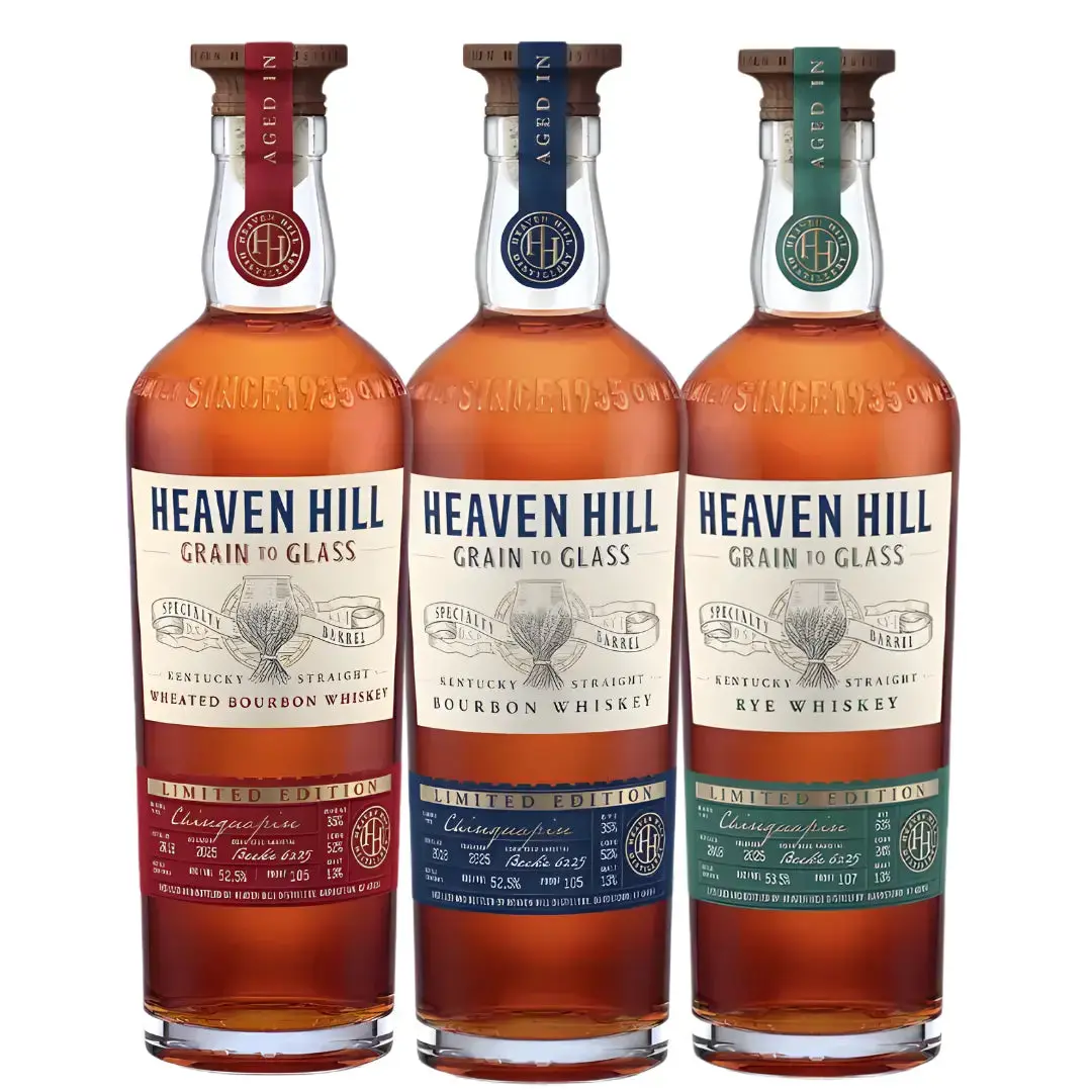 Heaven Hill Grain to Glass Chinquapin Oak Series Bundle Limited Edition