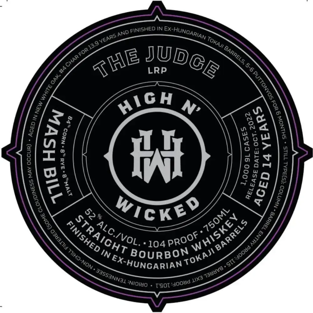 High N’ Wicked The Judge Straight Bourbon