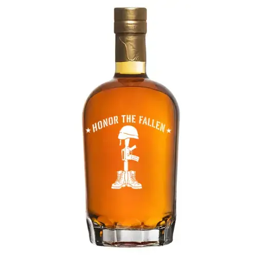 Honor The Fallen Warrior Proof Custom Bottle | Supports Wounded Warrior Project