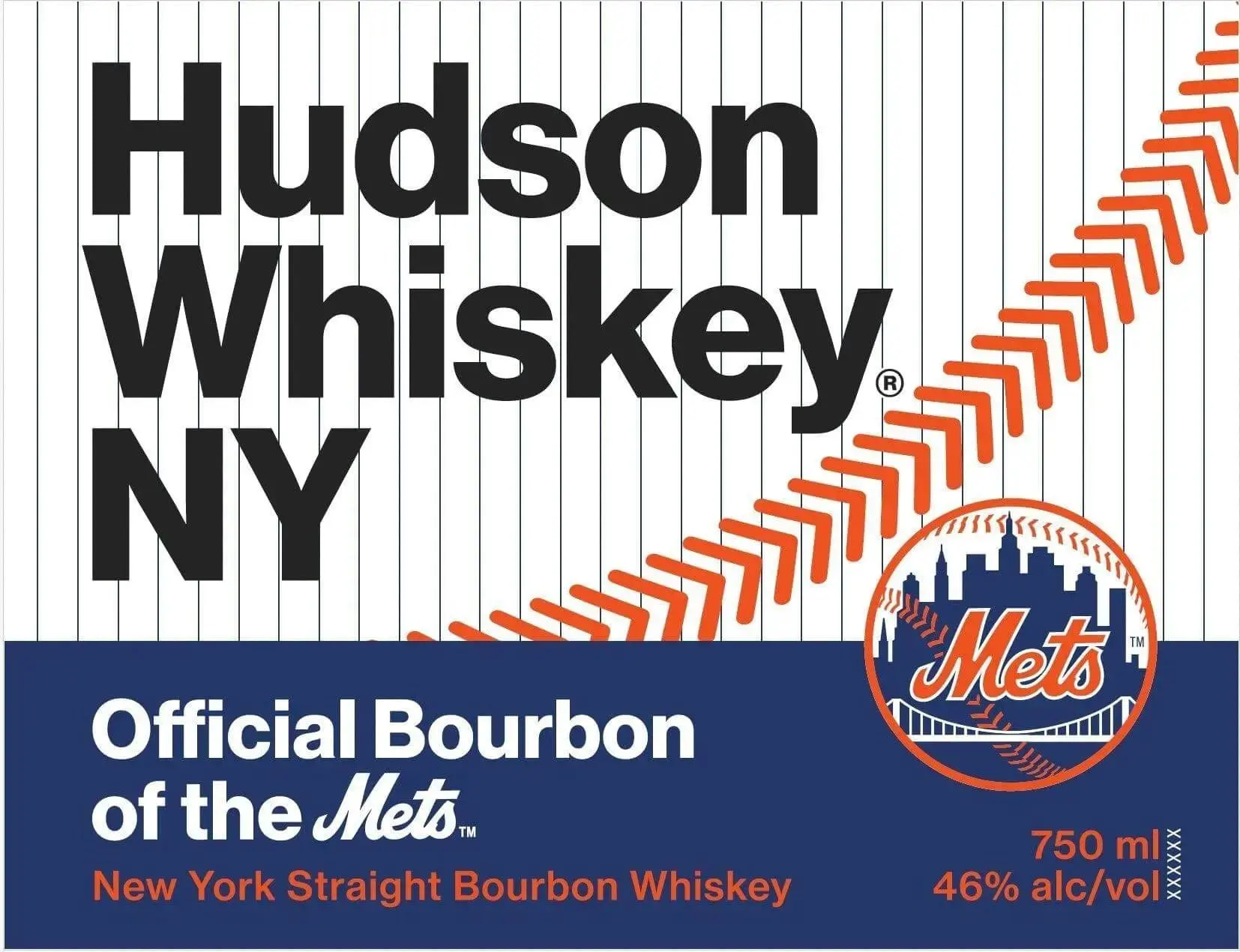 Hudson Whiskey NY x Mets™ New York Straight Bourbon Whiskey Limited Edition