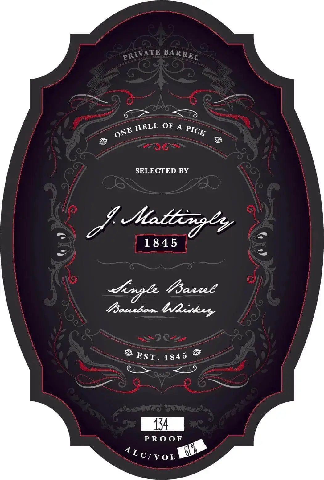 J. Mattingly 1845 Single Barrel Bourbon ā2 Month Drillā Private Barrel
