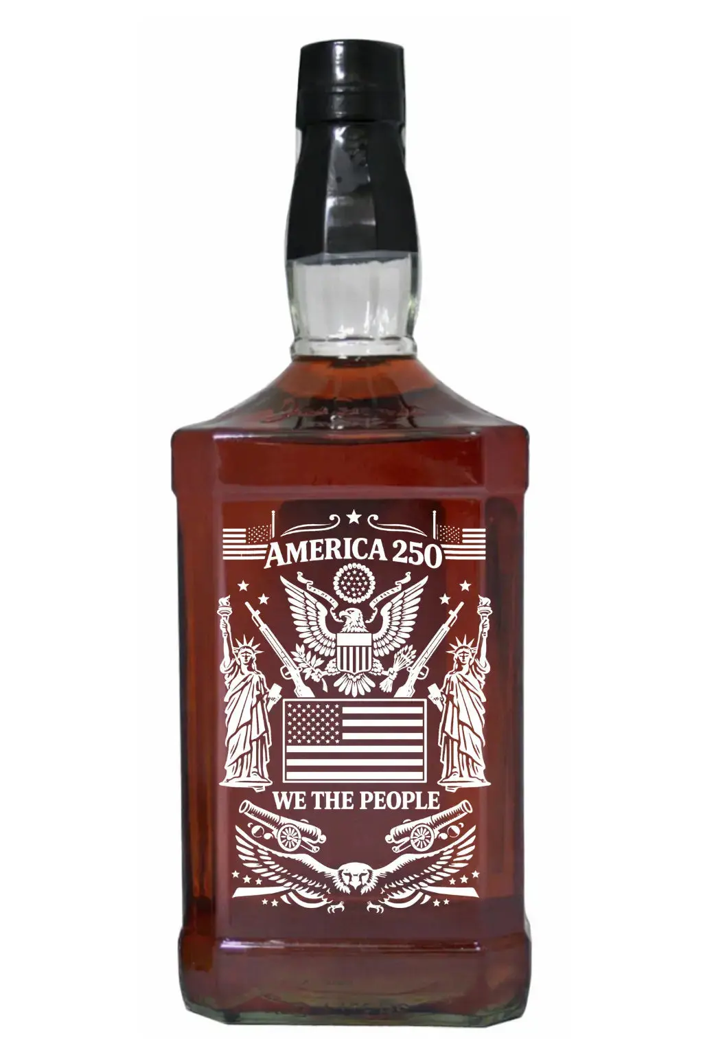Jack Daniel’s 3L America 250th Anniversary Custom Etched Bottle - Image 2