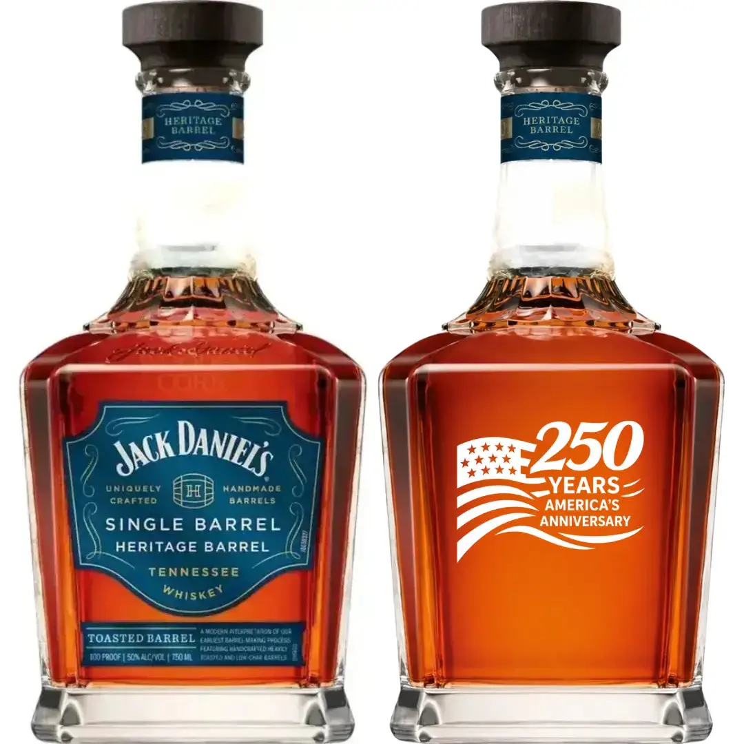 Jack Daniel’s Heritage Toasted Single Barrel 2025 250 Years America Custom Deep Etching 750mL