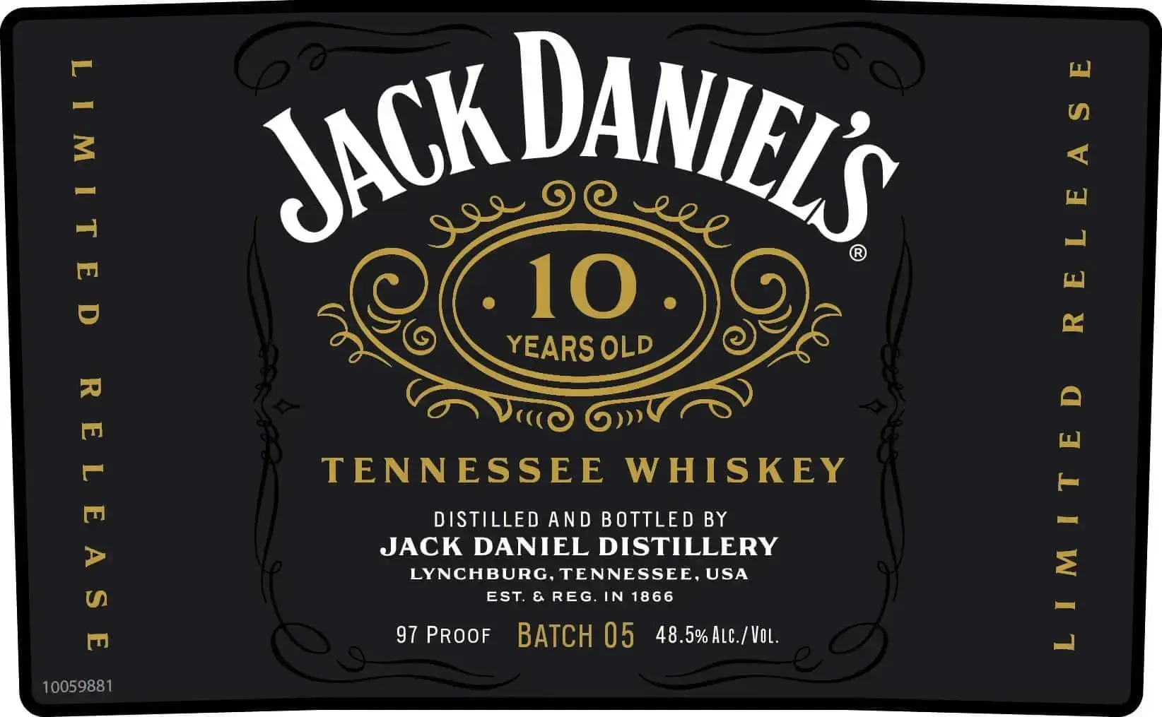 Jack Daniel's 10 Year Old Tennessee Whiskey Batch 05 - Image 2