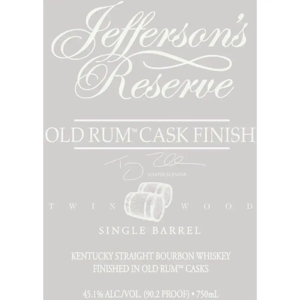 Jefferson's Reserve Old Rum Cask Finish Single Barrel - Image 2