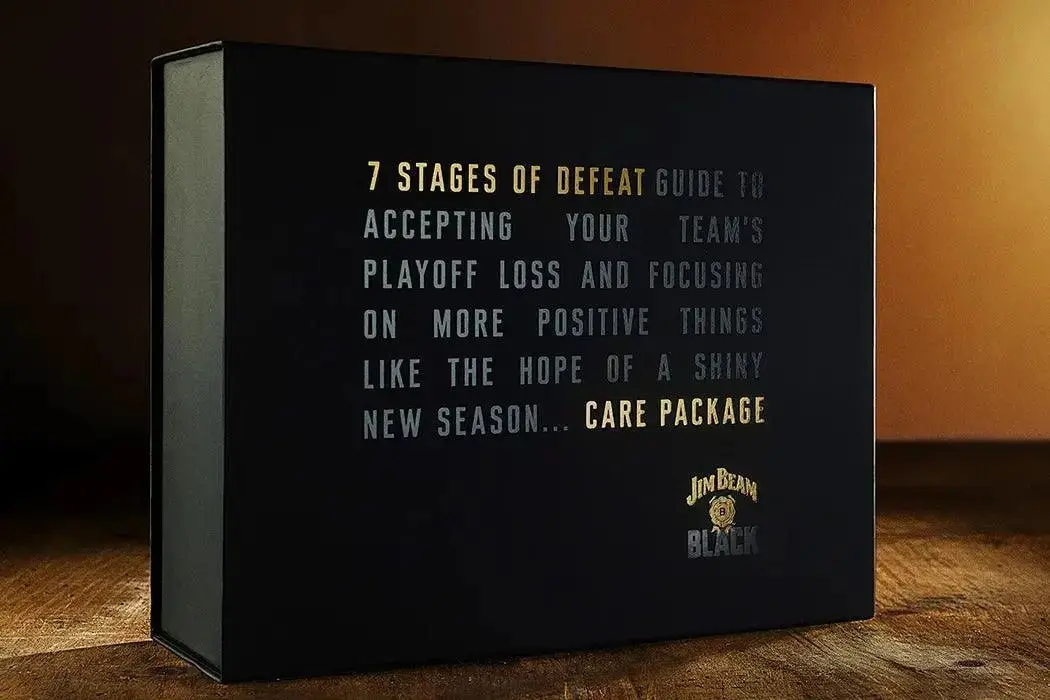 Jim Beam Black ā7 Stages of Defeatā Care Package Limited Edition Gift Set