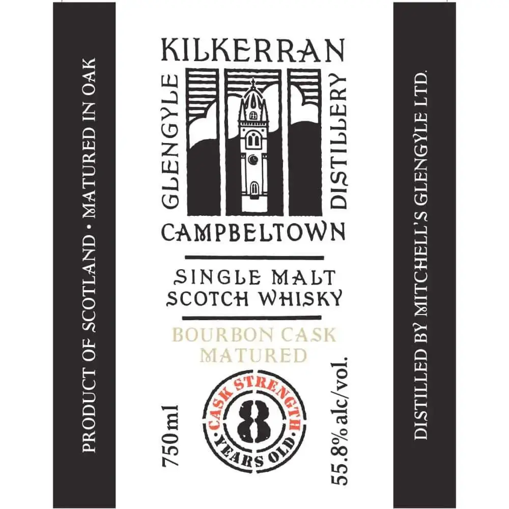 Kilkerran 8 Year Old Cask Strength Bourbon Cask Matured