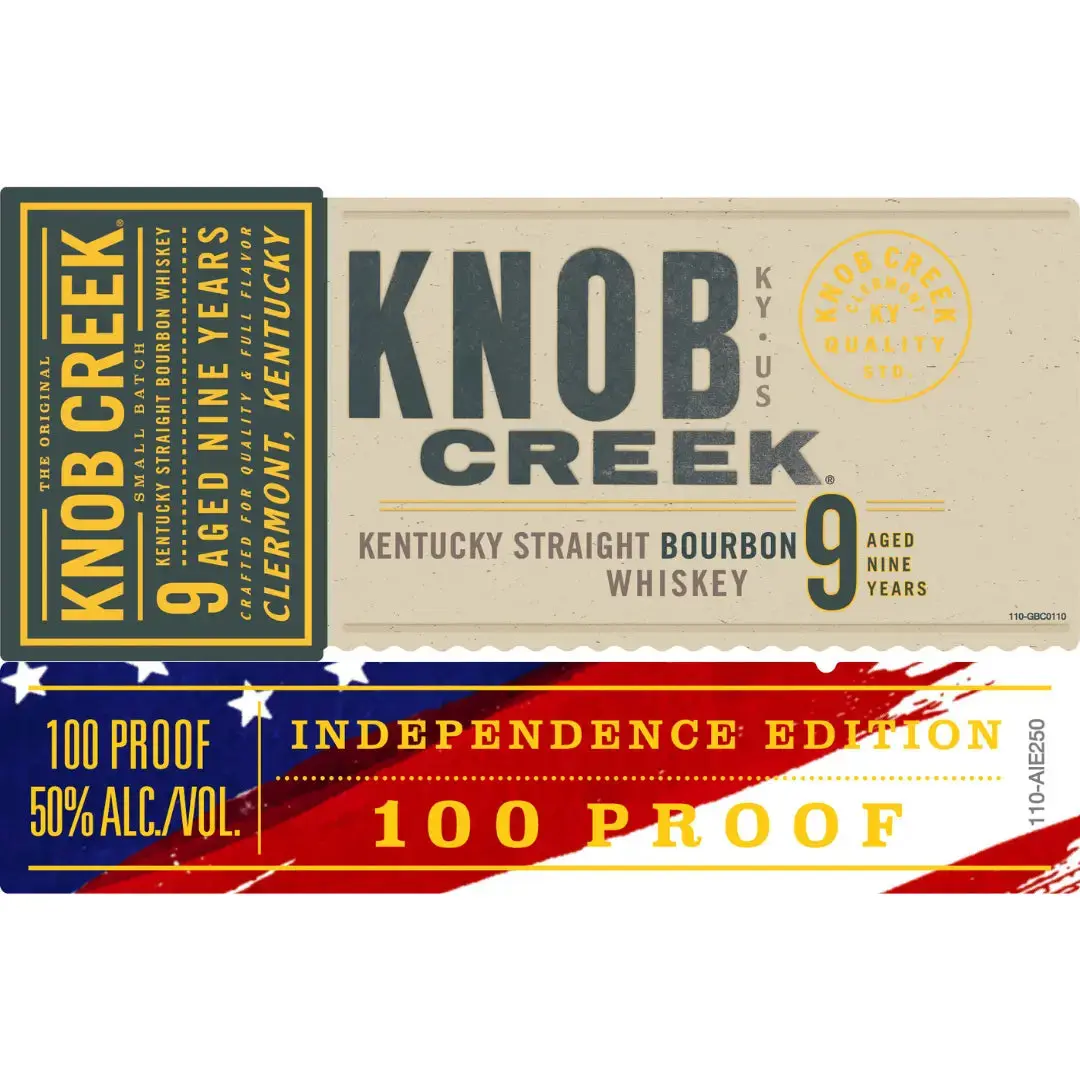 Knob Creek 9 Year Independence Edition 100 Proof Kentucky Straight Bourbon Whiskey