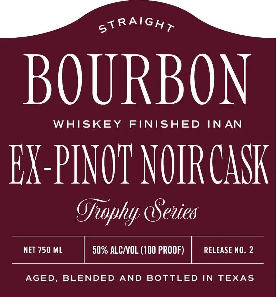 Lockwood Distilling Co. 8 Year Ex Pinot Noir Cask Finished Straight Bourbon Whiskey Trophy Series