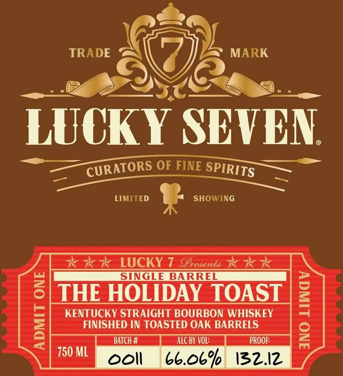 Lucky Seven The Holiday Toast Single Barrel Kentucky Straight Bourbon Whiskey