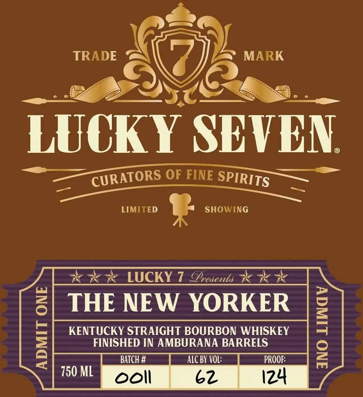 Lucky Seven The New Yorker Kentucky Straight Bourbon Whiskey