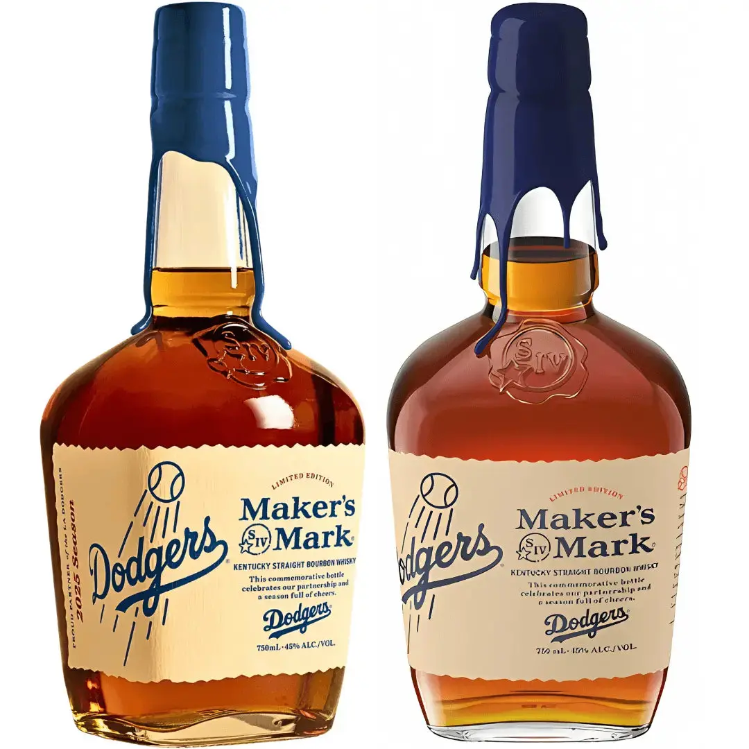 Maker's Mark Los Angeles Dodgers 2025 Limited Edition Kentucky Straight Bourbon Whiskey