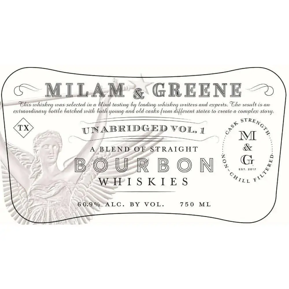 Milam & Greene Unabridged Vol. 1 Blended Straight Bourbon - Image 2