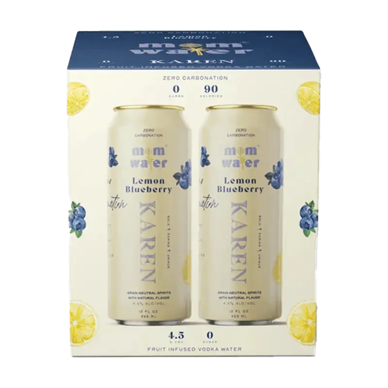 Mom Water Karen - Lemon Blueberry Cocktail 12.oz 4 Pack