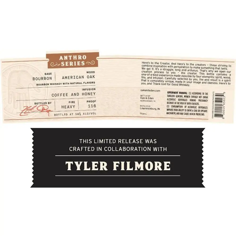 Oak & Eden Anthro Series Tyler Filmore Bourbon