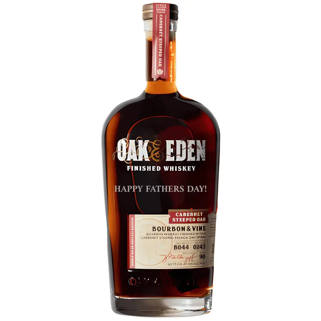 Oak & Eden Bourbon & Vine – “Happy Father’s Day!” Engraved Bottle