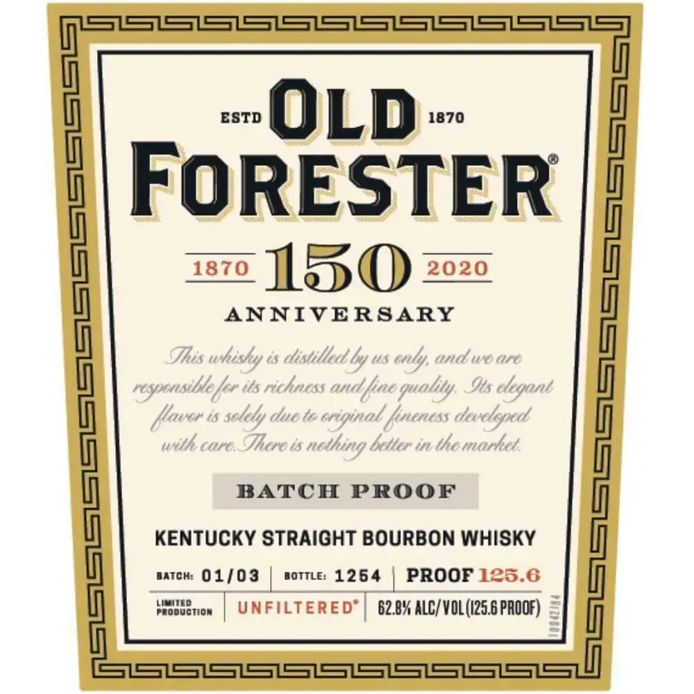 Old Forester 150th Anniversary Batch Proof Bourbon Set Batch 1, 2 & 3 - Image 2