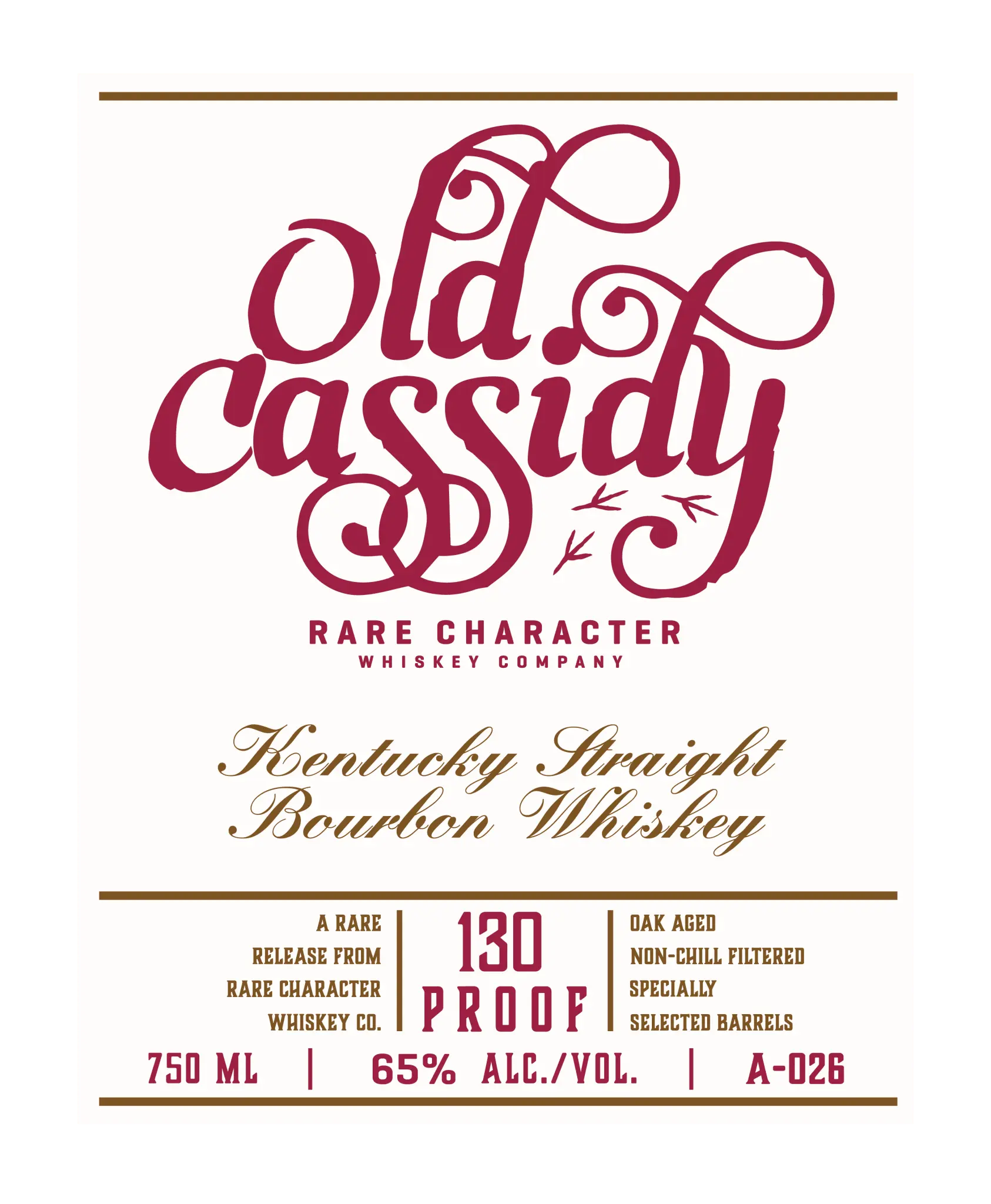 Rare Character Old Cassidy Kentucky Straight Bourbon Whiskey