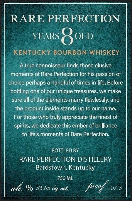 Rare Perfection 8-Year-Old Kentucky Bourbon Whiskey