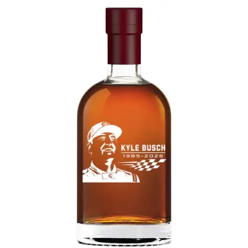 Rebel Bourbon Kyle Busch Memorial Custom Bottle