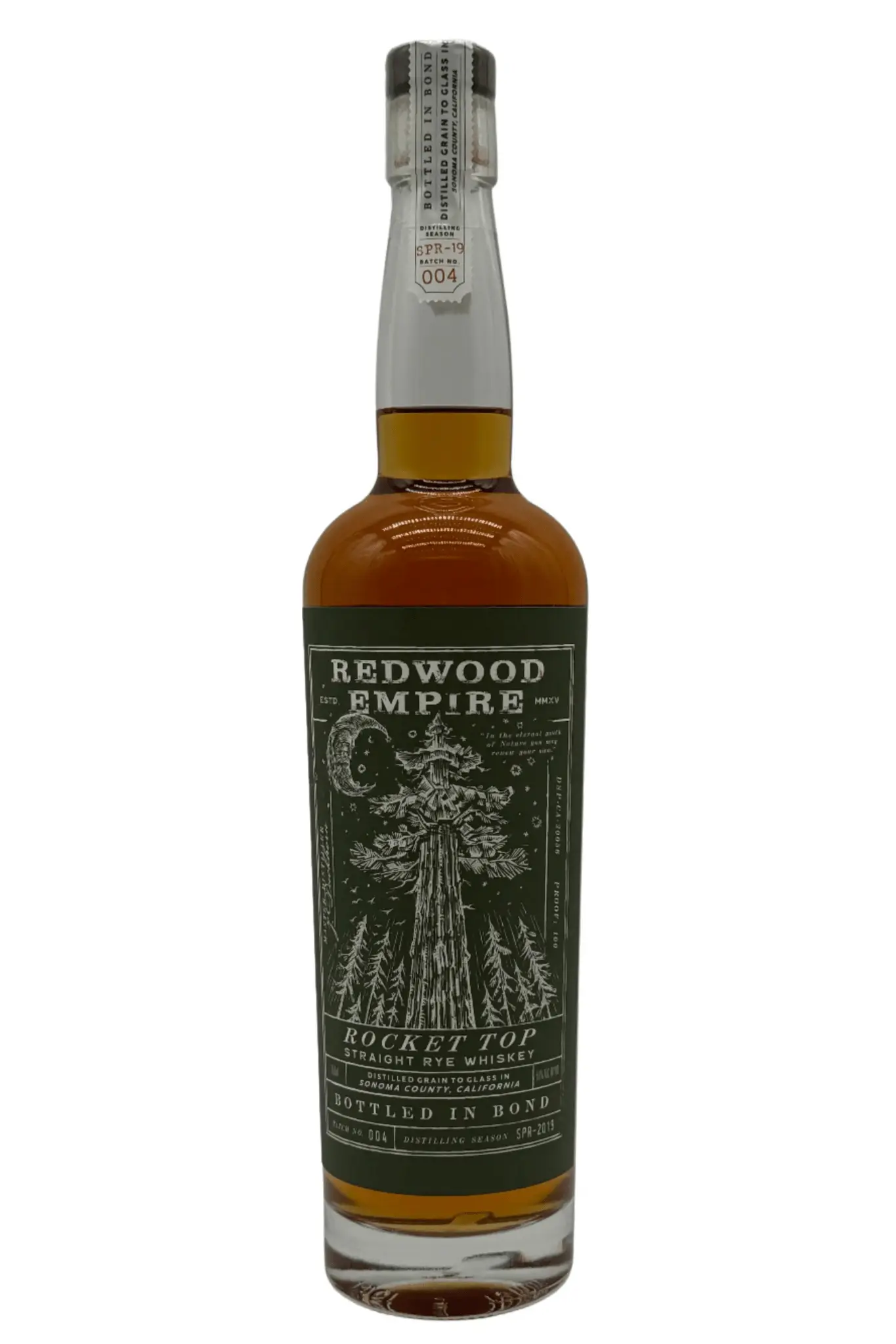 Redwood Empire Rocket Top Bottled in Bond Straight Rye Whiskey Batch 005 2025 Release - Image 2