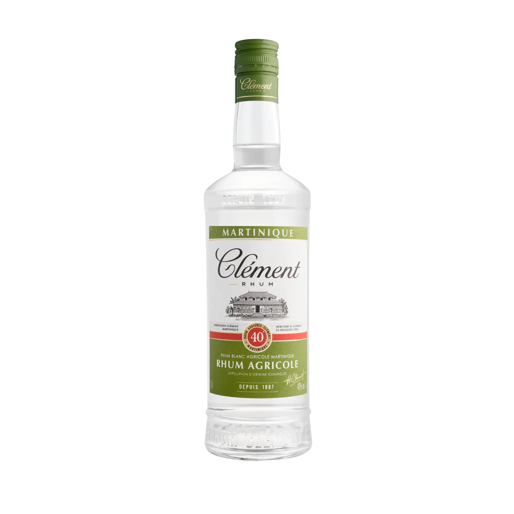Rhum Clément Agricole Blanc 40 Rum
