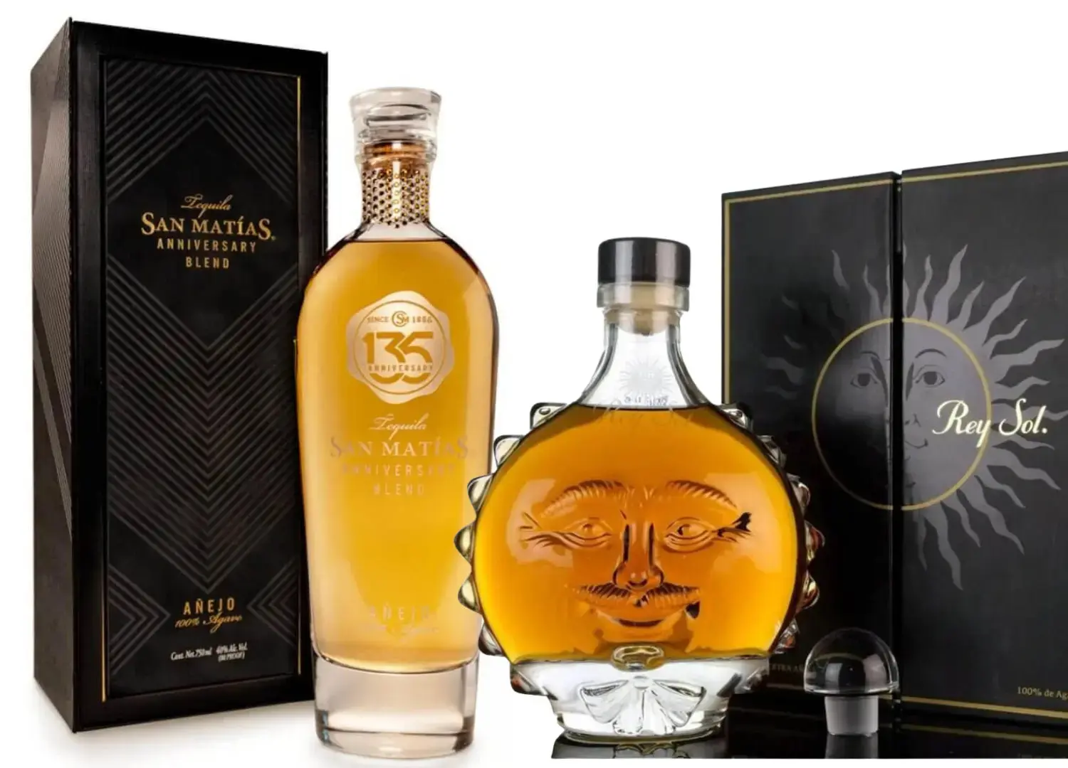 San MatĂas Prestige Duo: Anniversary Blend & Rey Sol Extra Añejo