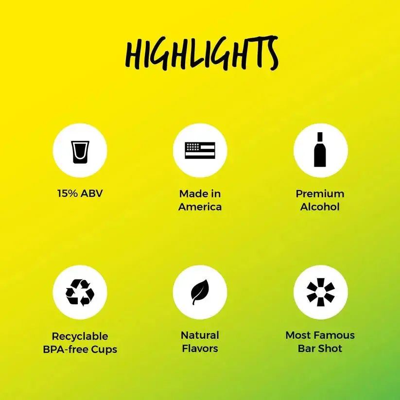 Shottys Lemon Drop Vodka Shots (8 Shots) - Image 4